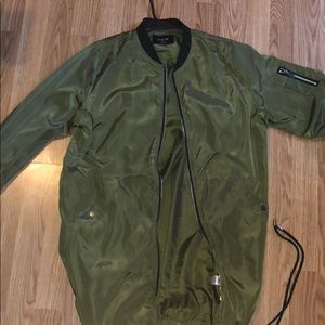 Olive Green Bomber Jacket
